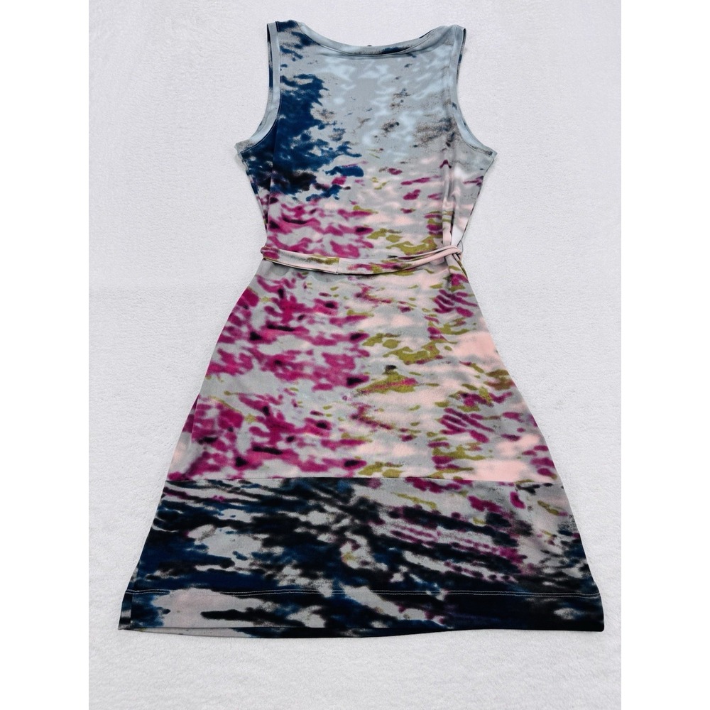 The Limited Tank Top Dress Tie-dye with Belt Light Weight Beach Lounge - Picture 3 of 8